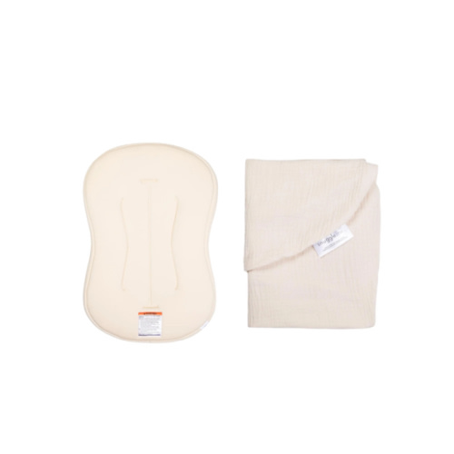 Lounger Curve + Muslin Cover Set | Natural