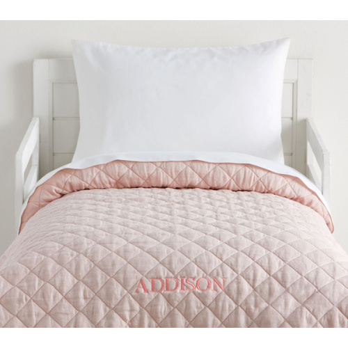 European Linen Toddler Quilt (Crib Sized)