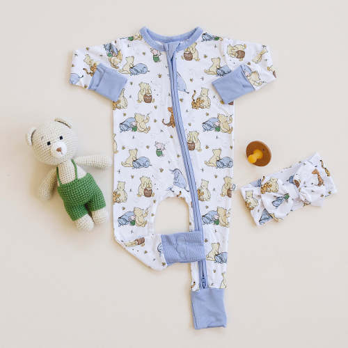 100 Acre Snooze Blue Zippie Jammie