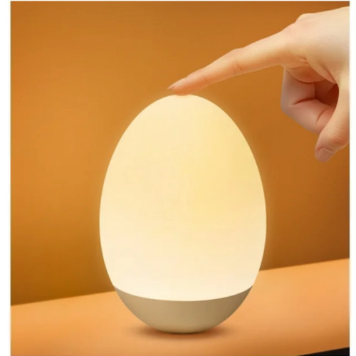 Night Light for Kid, Egg Light for Nursery with 7 RGB Colors Changeable & Stepless Dimming, Rechargeable Breastfeeding Light with 1h Timer & Touch Control, Portable Night Lights for Babies BPA Free