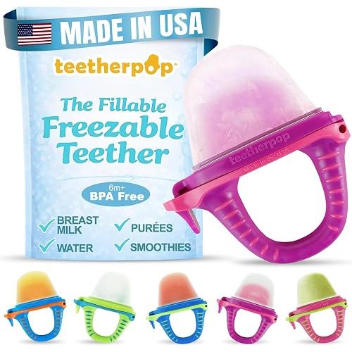 Fillable Freezer Teethers for Babies – Made in USA Teething Pacifier