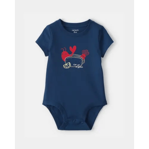 Baby Lobster Graphic Bodysuit - Blue | Carter's