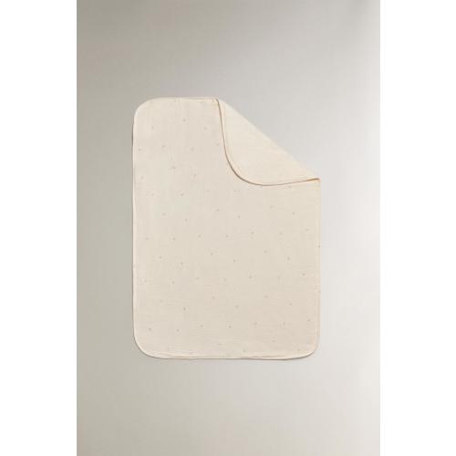 KIDS FLORAL FLEECE CHIFFON BLANKET