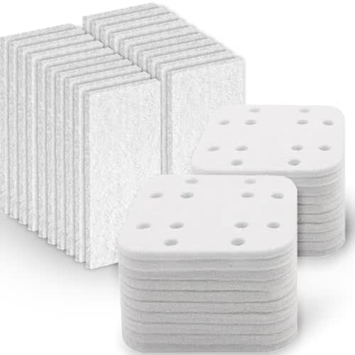 Top-Fill Humidifier Replacement Filters 20 Pack and Replacement Aroma Pads 20 Pack - Compatible with LEVOIT LV600HH, LV600S, OasisMist450S, OasisMist600S - Descaling Pads, White