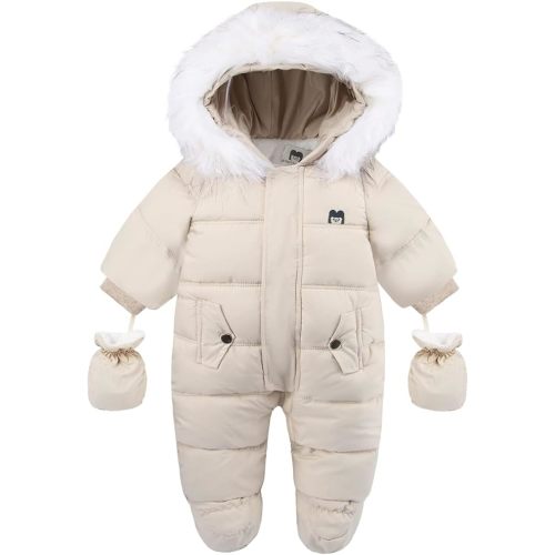 Baby Girls Winter Snowsuits Toddler Jackets For Boy Infant Jumpsuit