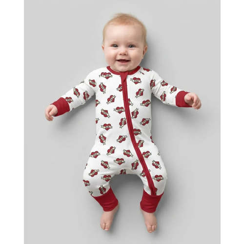 Old School Dad Hearts Daddy & Me Matching Bamboo Convertible Zippy – Zumbamboo