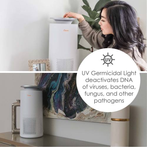 Ultra-Premium HEPA Tower Air Purifier (500ft.) | Crane USA - Crane USA