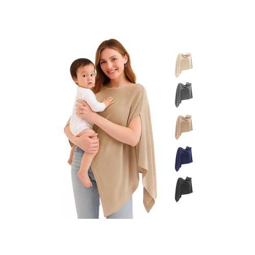 Breathable Nursing Cover: Multi-Use Baby Feeding Poncho & Shawl