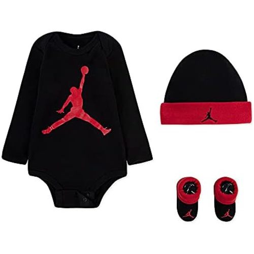 Nike Baby Long Sleeve Bodysuit, Hat and Booties 3 Piece Set