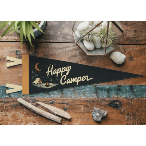 Happy Camper Felt Pennant