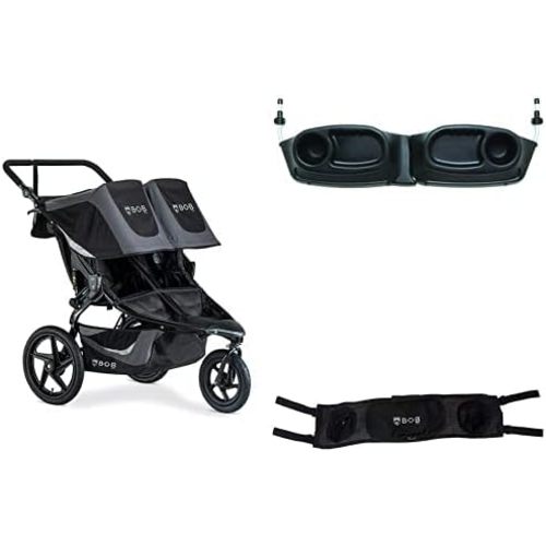 BOB Bundle: Revolution Flex 3.0 Duallie Double Jogging Stroller, Gear Snack Tray, Handlebar Console