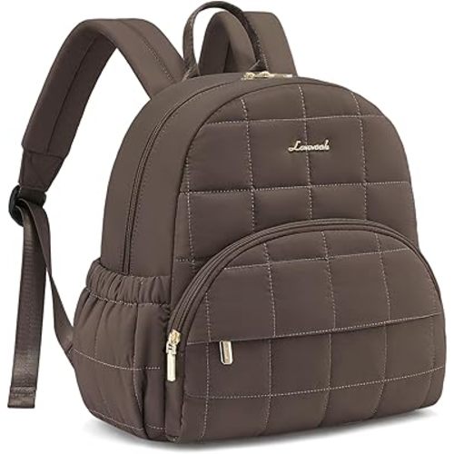 LOVEVOOK Small Backpack Purse for Women, Mini Puffer Backpack with Anti-theft Pocket, Lightweight Quilted Casual Daypack for Daily Work & Travel