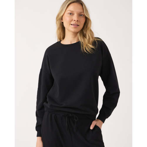 Black Women's Everyday Crewneck Sweatshirt | Little Sleepies