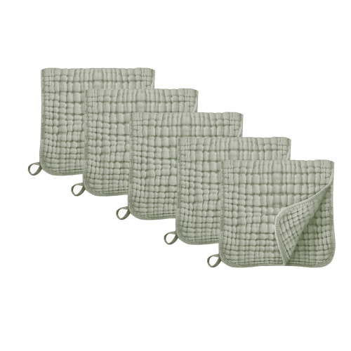 VOMARHUG Muslin Burp Cloths for Baby,100% Cotton Burping Cloths for Boys Girls,Large 20''X10'' Extra Soft and Absorbent 5 Pack