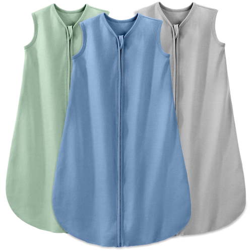 Yoofoss Baby Sleep Sack 6-12 Months Wearable Blanket for Babies 100% Organic Cotton 2-Way Zipper Tog 0.5 Toddler Sleeping Sack 3 Pack, Sleep Sacks