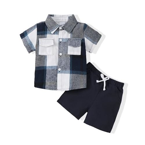 Toddler Baby Boy Clothes Summer Outfits Cotton Short Sleeve T-Shirt Dinosaurs Shorts Set Boy Clothes Outfits Set