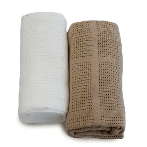 Bubba Blue 2 Pack Blanket Organic Chestnut | Baby Bunting AU