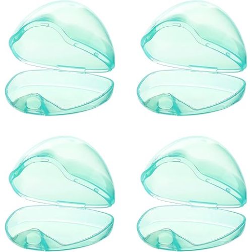 Accmor Pacifier Case, Pacifier Holder Case, Pacifier Container for Travel, BPA Free,Transparent Green, 4 Pack