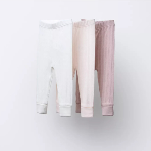 THREE-PACK RIBBED LEGGINGS - Pink | (3-6M)