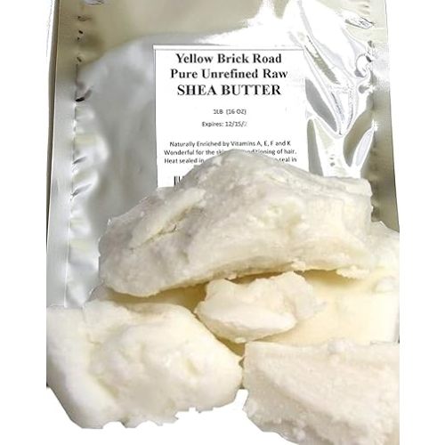Yellow Brick Road 100% Raw Unrefined Shea Butter-African Grade a Ivory 1 Pound (16oz)…