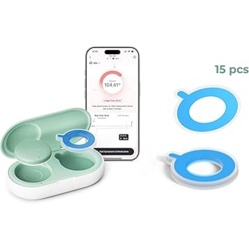 Momcozy Wearable Baby Thermometer and its Replaceable Disposable Stickers*15.