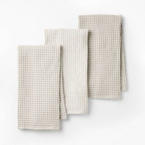 3pc Waffle Kitchen Towels - Figmint™