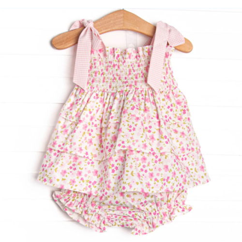 Magenta Meadows Diaper Set, Pink – Stitchy Fish