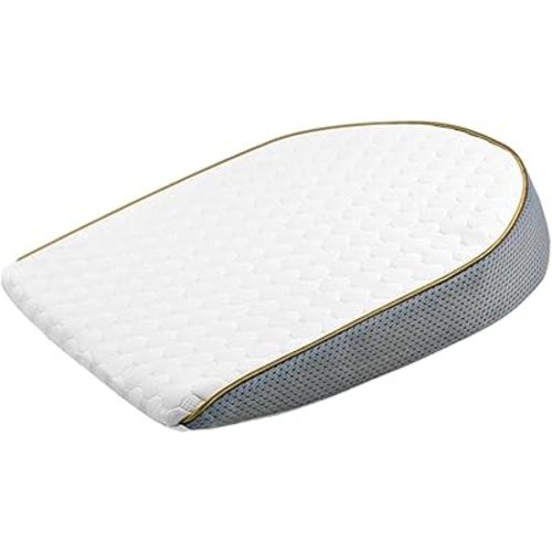 Wedge Pillow for Baby, 14x13x2 inch Soft Comfortable Baby Nursing Reflux Prop with Removable Cover & Invisible Zipper Nursery Support for Bottle Feeding, Sleeping, Breastfeeding