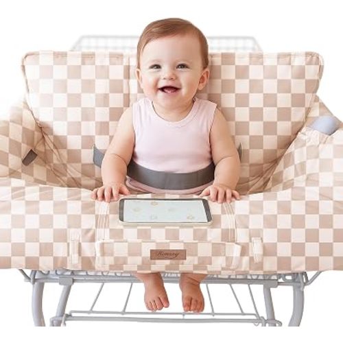 Konssy Shopping Cart Cover for Baby, High Chair Cover, 360° Protection