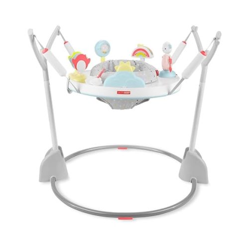Skip Hop Baby Activity Play Bouncer for Baby Ages 4m+ Silver Lining Cloud, Foldable