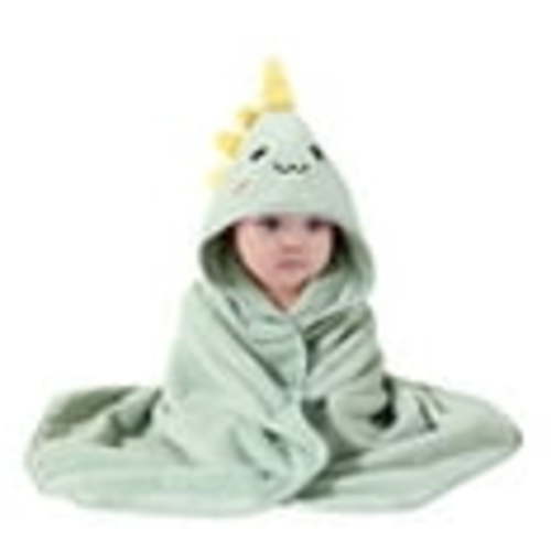 ZHUASHUM Baby Hooded Bath Towel Cartoon Bathrobe Baby Soft Coral Towel For Boy Girl Shower