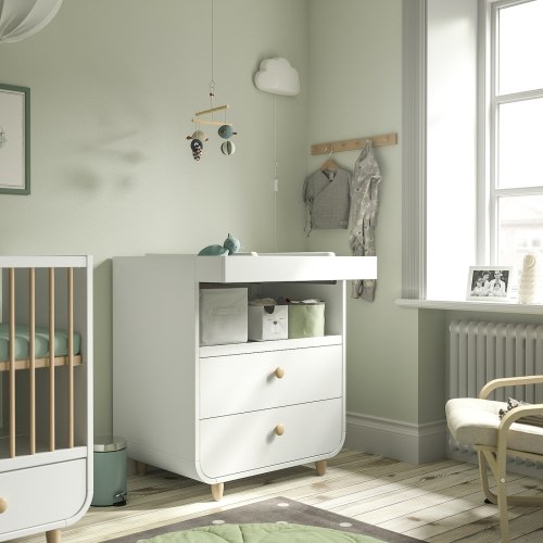 MYLLRA Changing table, w drawers | White