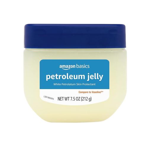 Amazon Basics Petroleum Jelly White Petrolatum Skin Protectant, Unscented, 7.5 oz, 1-Pack, (Previously Solimo)
