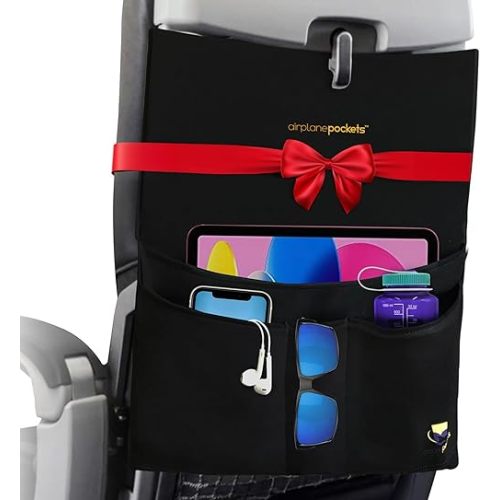 Airplane Pockets - Airplane Accessories - Plane Travel Essentials - Travel Organizer - Seat Storage Organizer - Air Travel Essentials - Seat Back Organizer - International Travel Must Have
