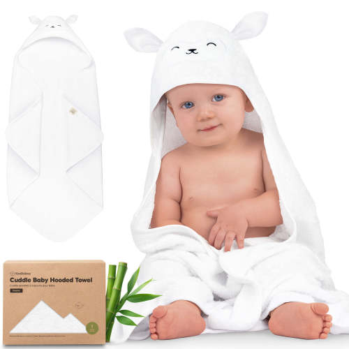 Cuddle Baby Hooded Towel (Lamb)