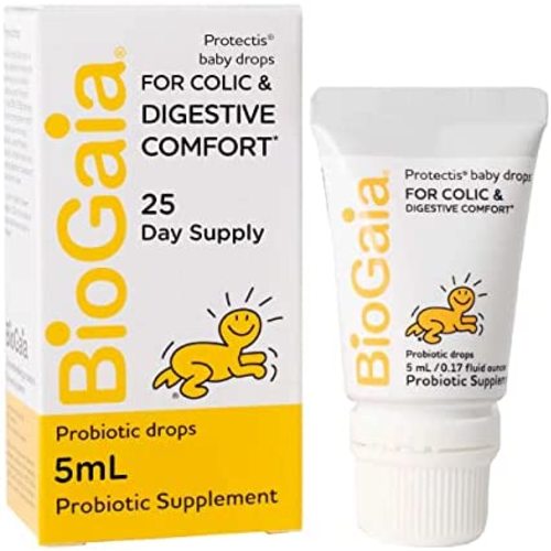 BioGaia Protectis Probiotics Drops for Baby, Infants, Newborn and Kids Colic, Spit-Up, Constipation and Digestive Comfort, 5 ML, 0.17 oz, 1 Pack