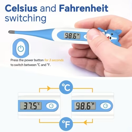 digital thermometer babies an lcd display featuring - Temu