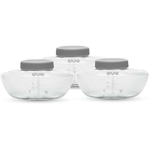 Elvie Pump - Breastmilk Storage Bottles - BPA Free - Breast Feeding Essentials - 3 Pack