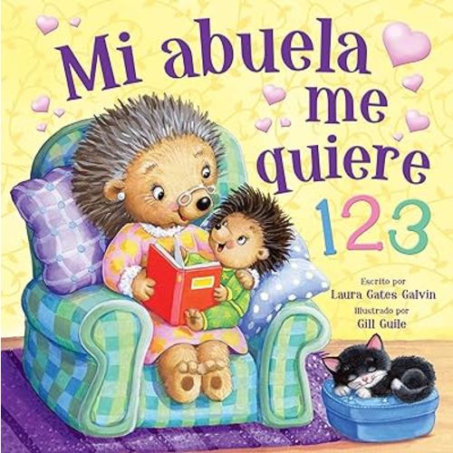 Mi Abuela Me Quiere 123 (Spanish Edition) – Libro de Números en Español para Niños de 2 a 4 Años