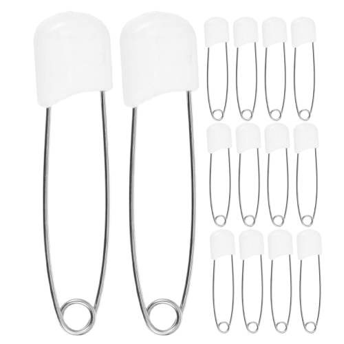 30 Pcs Baby Safety Pins for Cloth Diapers Secure Diaper Pins Multi-purpose Pins for Diapers Wipes and More Sturdy Diaper Pins for Baby
