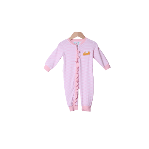 Sweet As Pie Pink Striped Zippy