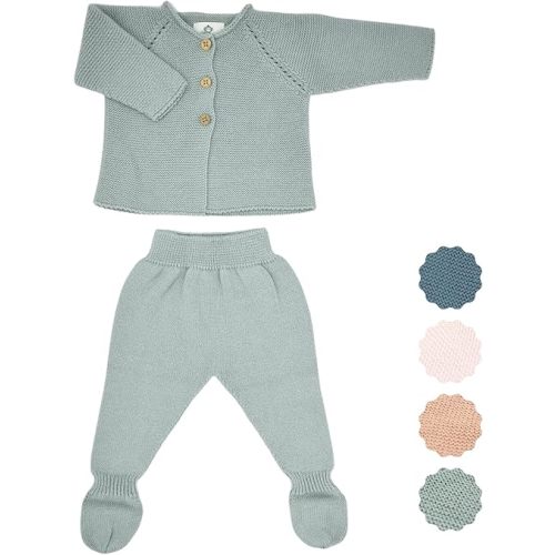 Newborn Girl Boy Clothes, 100% Organic Cotton, Knitted, Seamless, Soft and Breathable Baby Clothing