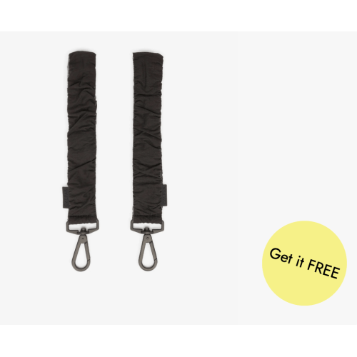Stroller Straps for Diaper Bag (Set of 2) - BLACK