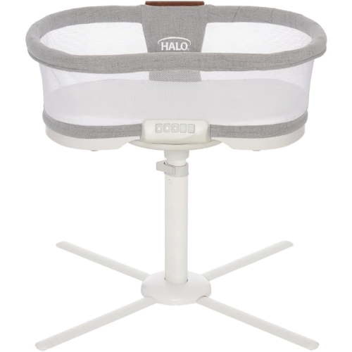 HALO, BassiNest Soothing Swivel Sleeper Luxe, Gray Cotton