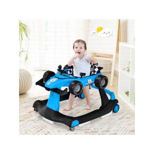 Lifezeal 4-In-1 Baby Walker Foldable Activity Push Walker Adjustable Yellow/Blue/Red/Black/White