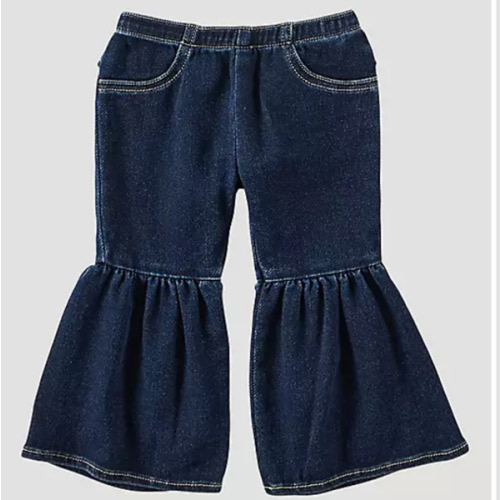 Little Girl's Ruffle Leg Flare Jean