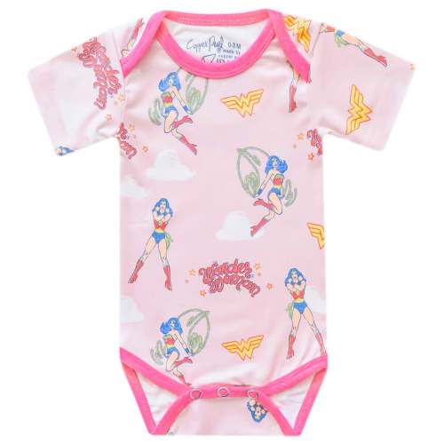 Short Sleeve Bodysuit - Wonder Woman