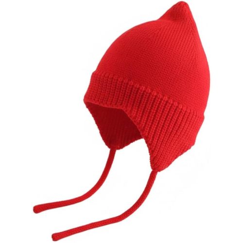 Winter Elf Hat for Baby - Boys Girls Christmas Hat for Baby Knitted Winter Hat for Kids 0-3 Years Old