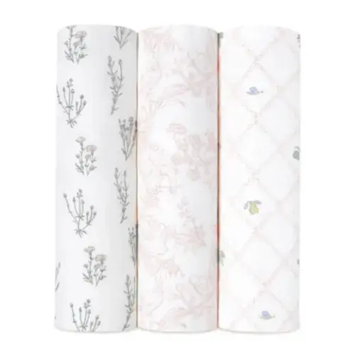 French Floral Silky Soft Swaddle 3 Pack | aden + anais