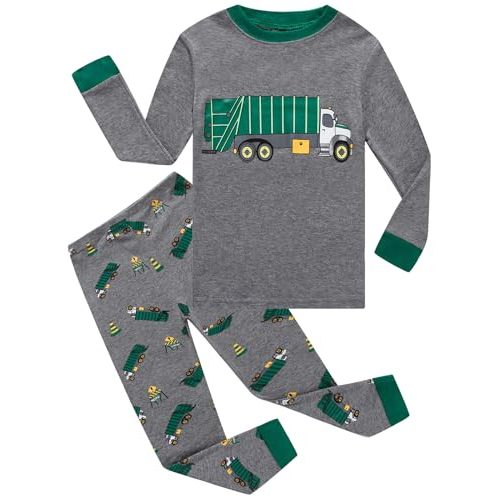 Little bety Boys Cotton Pajamas Long Sleeve Toddler Boys Pjs Kids Sleepwear Sets 18months-18years